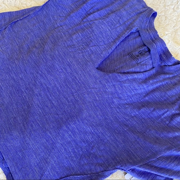 FREE PEOPLE PURPLE T-SHIRT XS - Picture 5 of 6